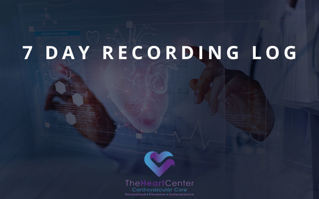 7 Day Recording Log